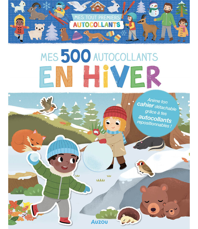 AUZOU MES 500 AUTOCOLLANTS - EN HIVER