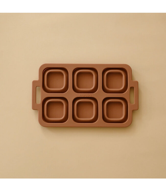 MINIKA MOULE À MUFFINS REPLIABLE - CACAO