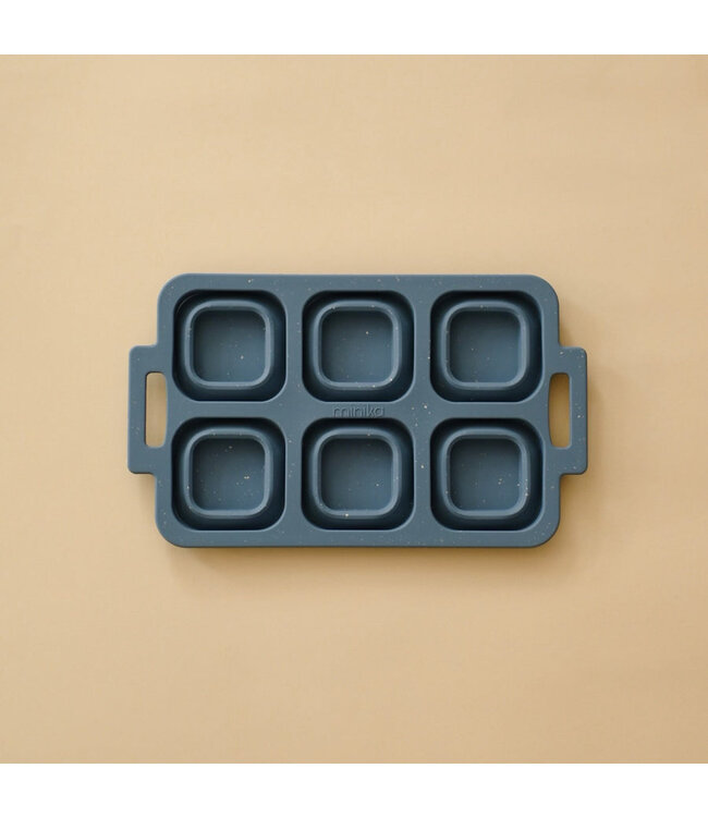 MINIKA MOULE À MUFFINS REPLIABLE - INDIGO