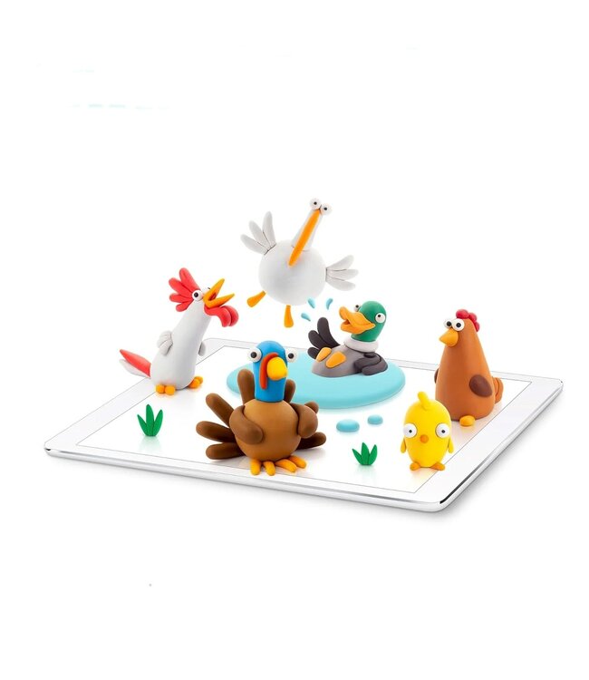HEY CLAY ENSEMBLE D'ARGILE - OISEAUX DE LA FERME