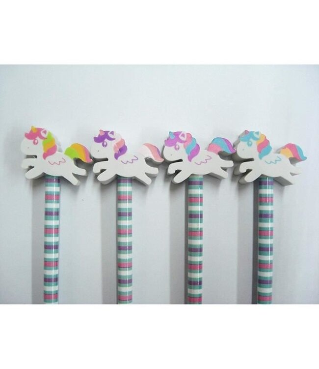 TOBAR CRAYON ET GOMME À EFFCER - LICORNE