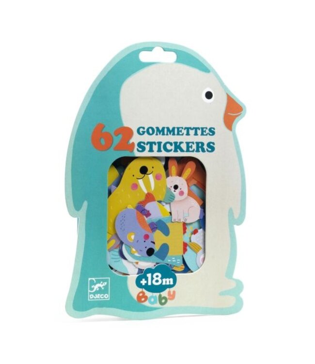 DJECO GOMMETTES - ANIMAUX DE LA BANQUISE