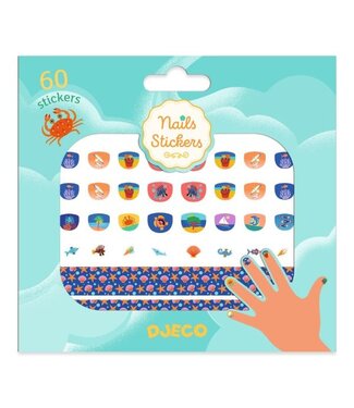 DJECO AUTOCOLLANTS À ONGLES - MÉDITERRANÉE