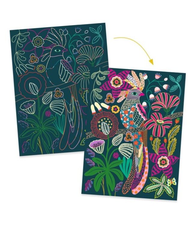 DJECO CARTE À GRATTER - ROCOCO