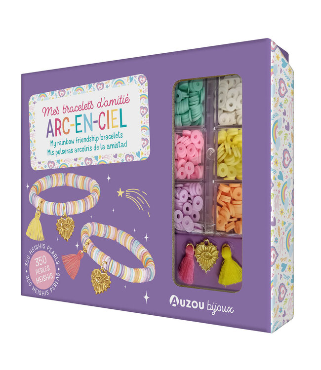 AUZOU MES BRACELETS D'AMITIÉ -  ARC-EN-CIEL