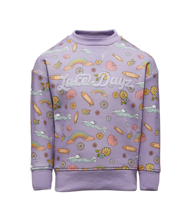 BIRDZ CREWNECK LAKE DAYZ - LILAS