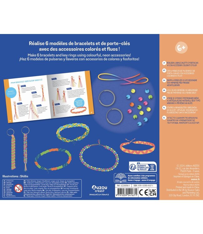 AUZOU COFFRET CRÉATIF - MES CRÉATIONS FLUO