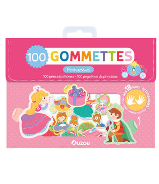 AUZOU MA POCHETTE DE 100 GOMMETTES - PRINCESSES