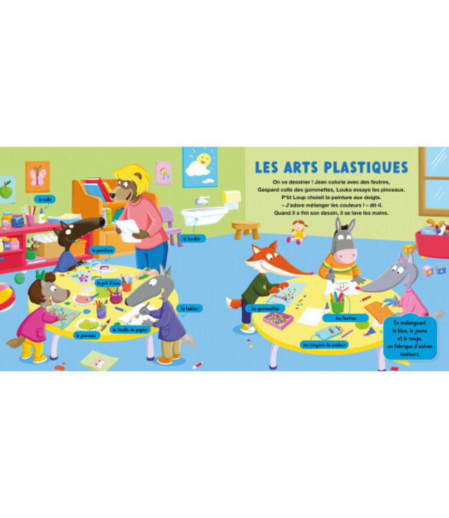 AUZOU LIVRE - MON DOC P'TIT LOUP À L'ÉCOLE