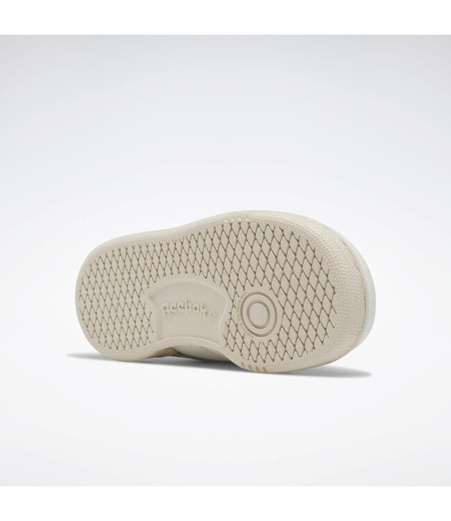 REEBOK CHAUSSURE CLUB C - CHALK/GREEN ( lacet élastique )