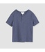 MILES THE LABEL T-SHIRT HENLEY JERSEY - DUSTY BLUE