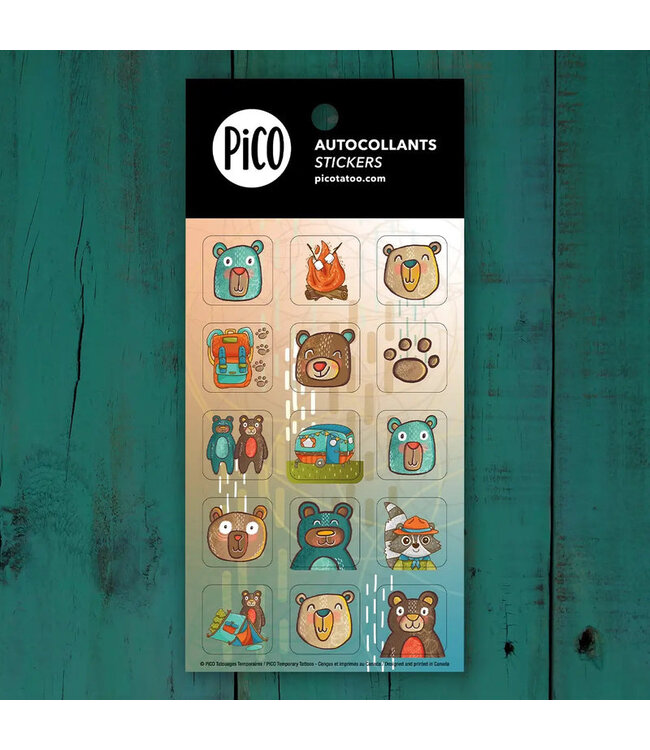 PiCO TATOO AUTOCOLLANT - CAMPING SAUVAGE