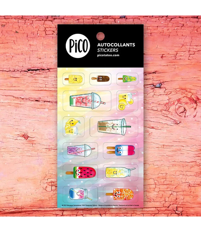 PiCO TATOO AUTOCOLLANTS - LIMONADE ET BREUVAGES RAFRAÎCHISSANTS