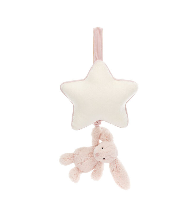 JELLYCAT PELUCHE - LAPIN BLUSH TIMIDE MUSICAL