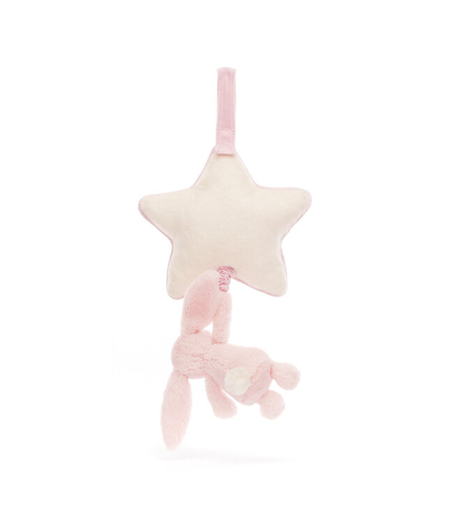 JELLYCAT PELUCHE - LAPIN ROSE TIMIDE MUSICAL