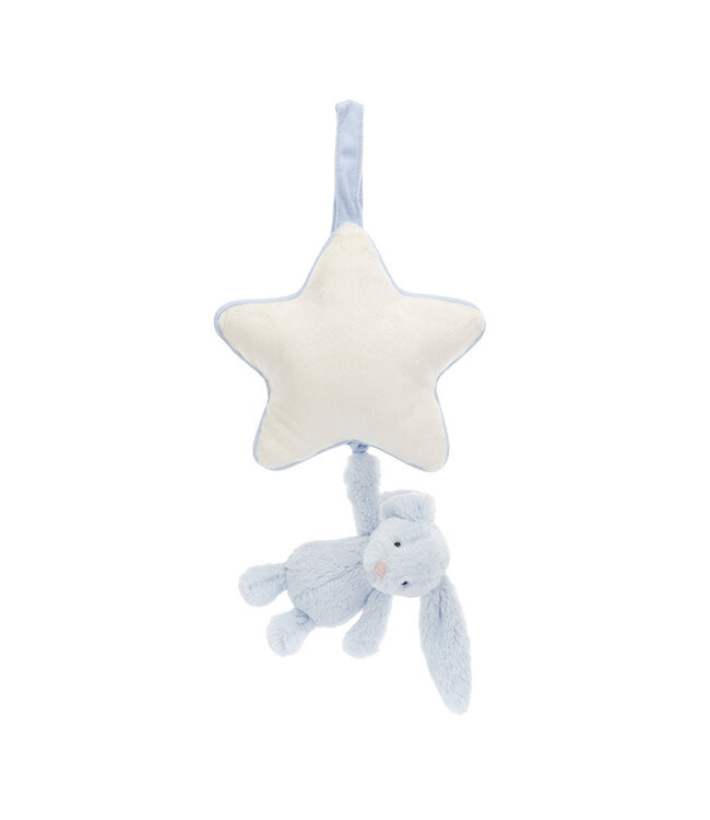 JELLYCAT PELUCHE - LAPIN BLEU TIMIDE MUSICAL