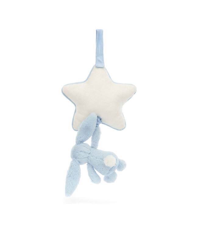 JELLYCAT PELUCHE - LAPIN BLEU TIMIDE MUSICAL