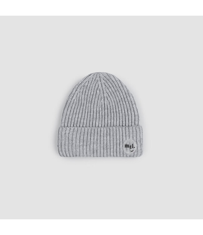 MILES THE LABEL TUQUE CÔTELÉ - HEATHER GRIS