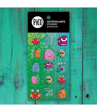 PiCO TATOO AUTOCOLLANTS - LES MONSTRUEUSES CRÉATURES
