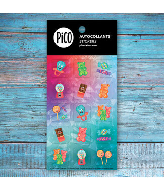 PiCO TATOO AUTOCOLLANTS - LES SUCRERIES EN FOLIE