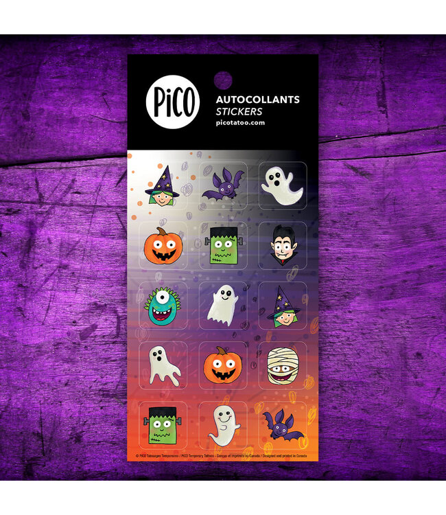 PiCO TATOO AUTOCOLLANTS - C'EST L'HALLOWEEN