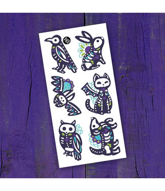 PiCO TATOO TATOUAGES TEMPORAIRES - LES MIGNONS SQUELETTES