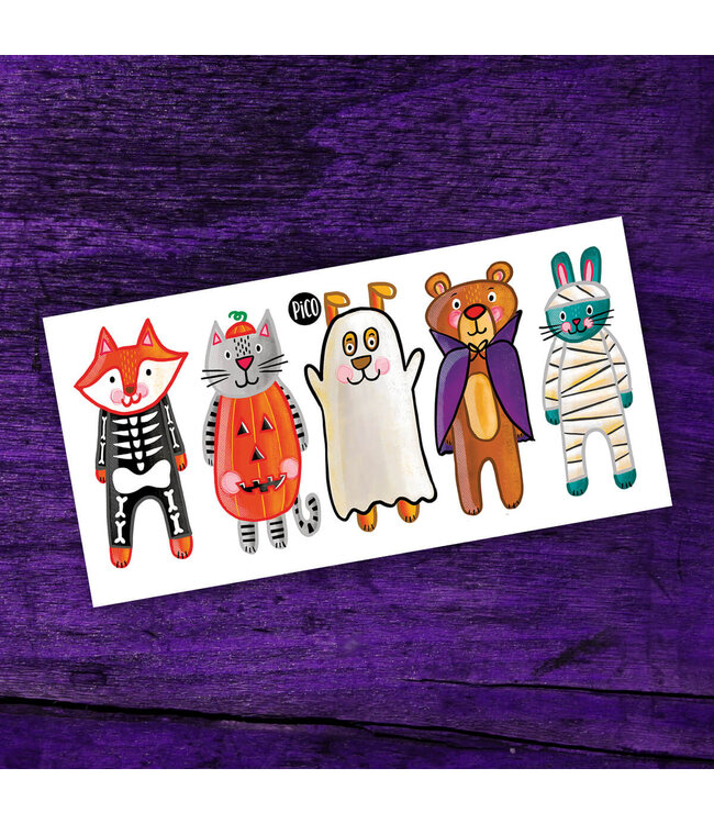 PiCO TATOO TATOUAGE TEMPORAIRE - LES ANIMAUX COSTUMÉS