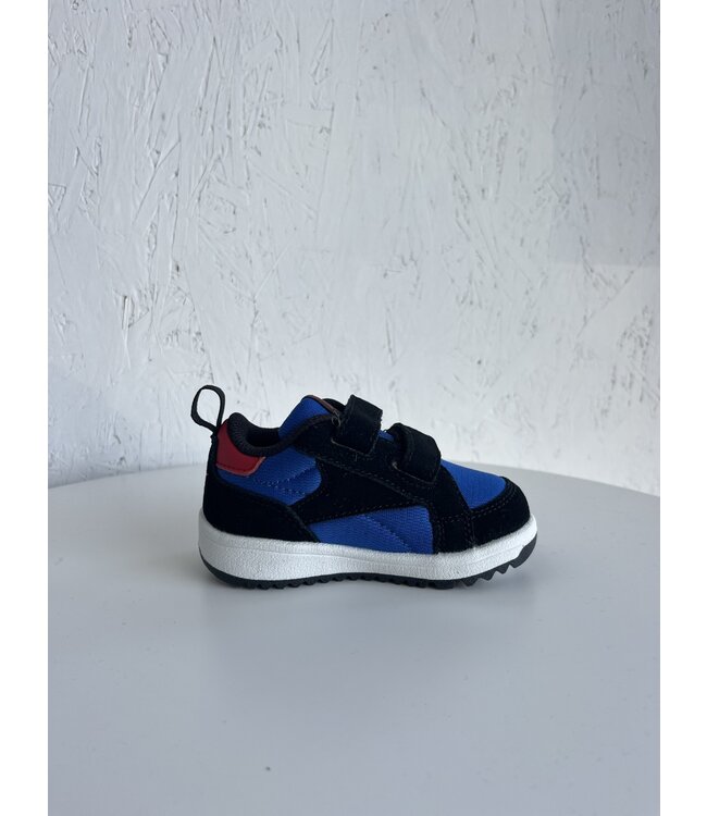 REEBOK CHAUSSURE CLASP LOW - BLACK/BOUNDLESS BLUE/VECTOR RED