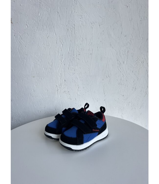 REEBOK CHAUSSURE CLASP LOW - BLACK/BOUNDLESS BLUE/VECTOR RED