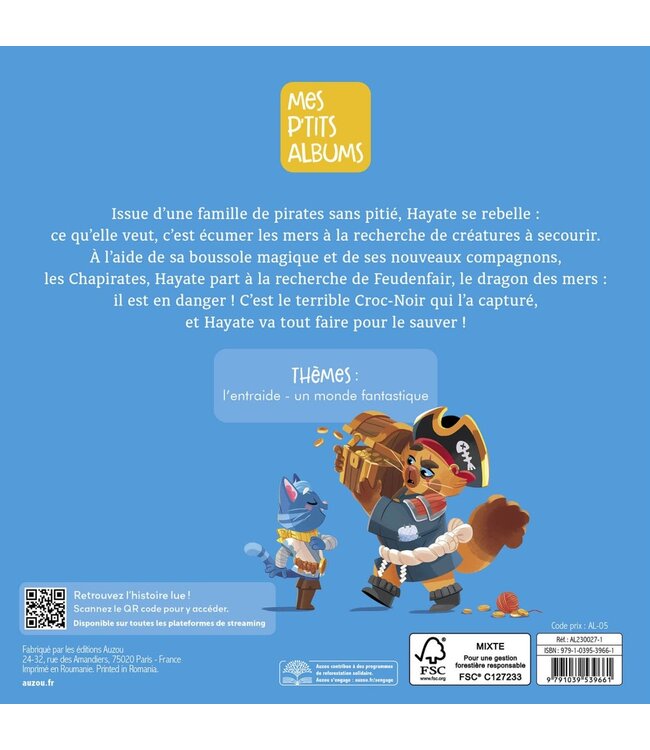 AUZOU LIVRE - HAYATE ET LES CHAPIRATES