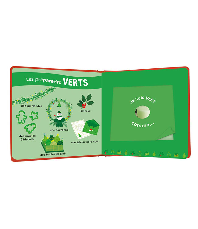 AUZOU LIVRE -  DES ODEURS ET DES COULEURS : JOYEUX NOËL