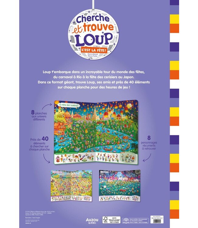 AUZOU CHERCHE ET TROUVE LE LOUP - C'EST LA FÊTE !