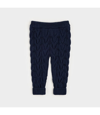 PETIT LEM PANTALON LEGGING TRICOT - BLEU MARINE