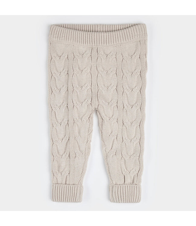 PETIT LEM PANTALON LEGGING TRICOT - CRÈME