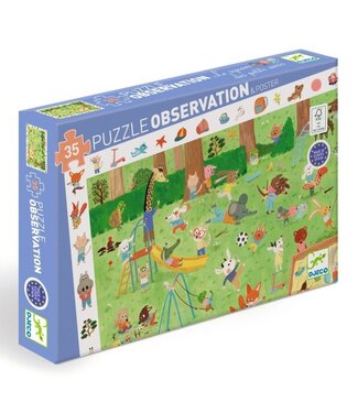 DJECO PUZZLE OBSERVATION - LE SQUARE DES PETITS AMIS