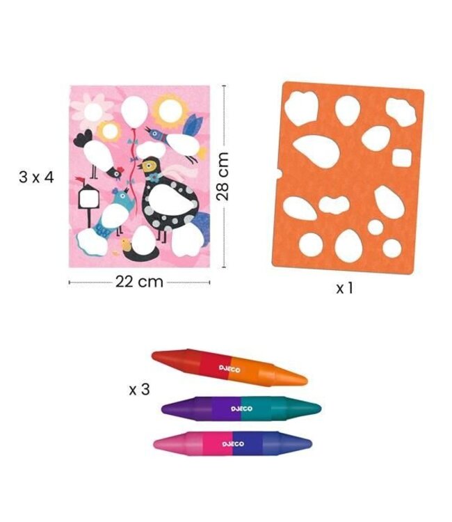 DJECO COLORIAGE - PIOU PIOU & CO