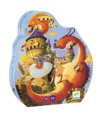 DJECO PUZZLE SILHOUETTE - VAILLANT ET LES DRAGONS