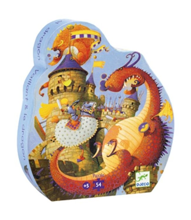DJECO PUZZLE SILHOUETTE - VAILLANT ET LES DRAGONS