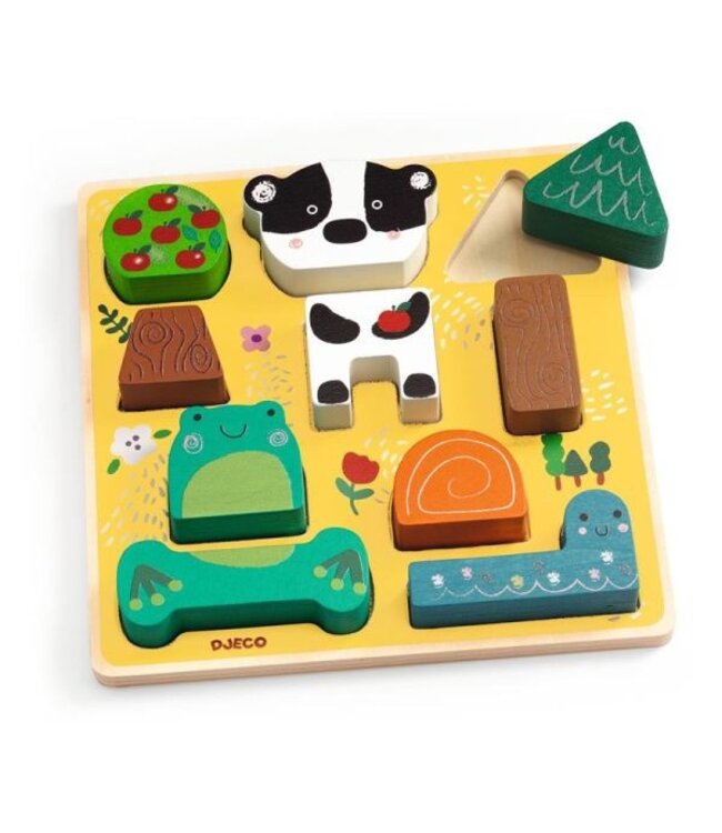 DJECO PUZZ ET MATCH - HAPPY