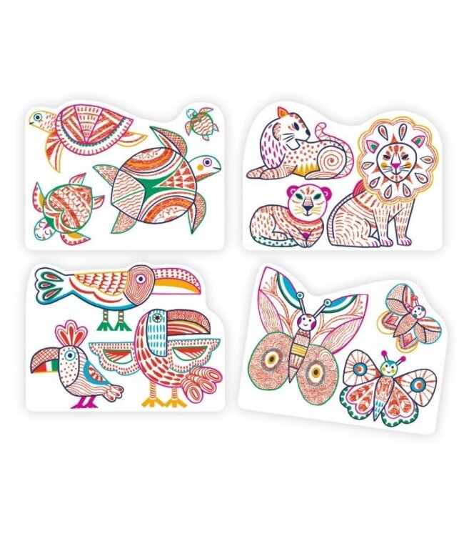 DJECO COLORIAGE - ANIMAUX SAUVAGES