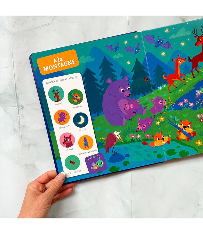 AUZOU CHERCHE ET TROUVE DES TOUT-PETITS - QUI BRILLE DANS LA NUIT