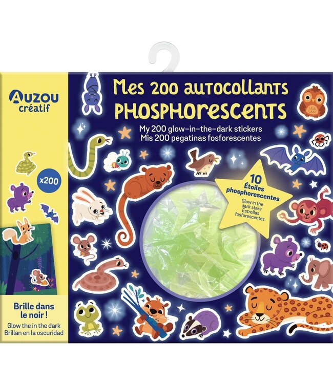 AUZOU MES 200 AUTOCOLLANTS - PHOSPHORESCENTS