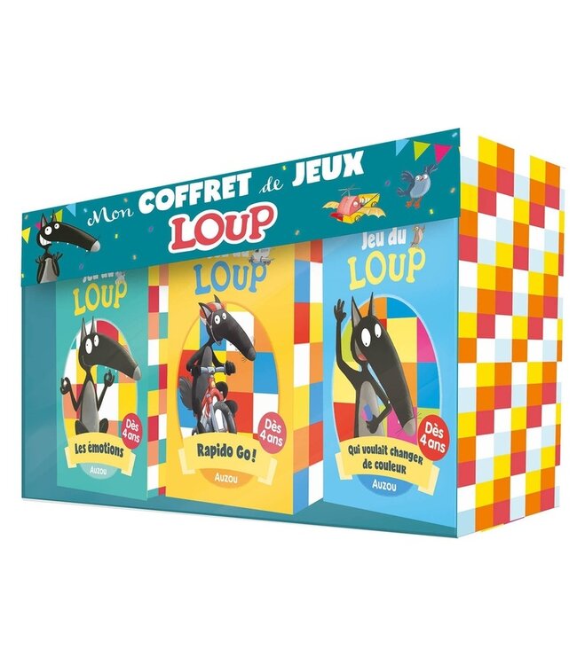 AUZOU MON COFFRET DE JEUX LOUP