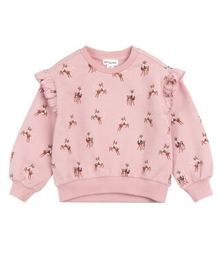 MILES THE LABEL CREWNECK - REINES ROSE