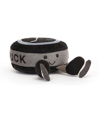 JELLYCAT PELUCHE - RONDELLE D'HOCKEY AMUSANTE
