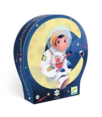DJECO PUZZLE SILHOUETTE - UN ASTRONAUTE DANS LA LUNE