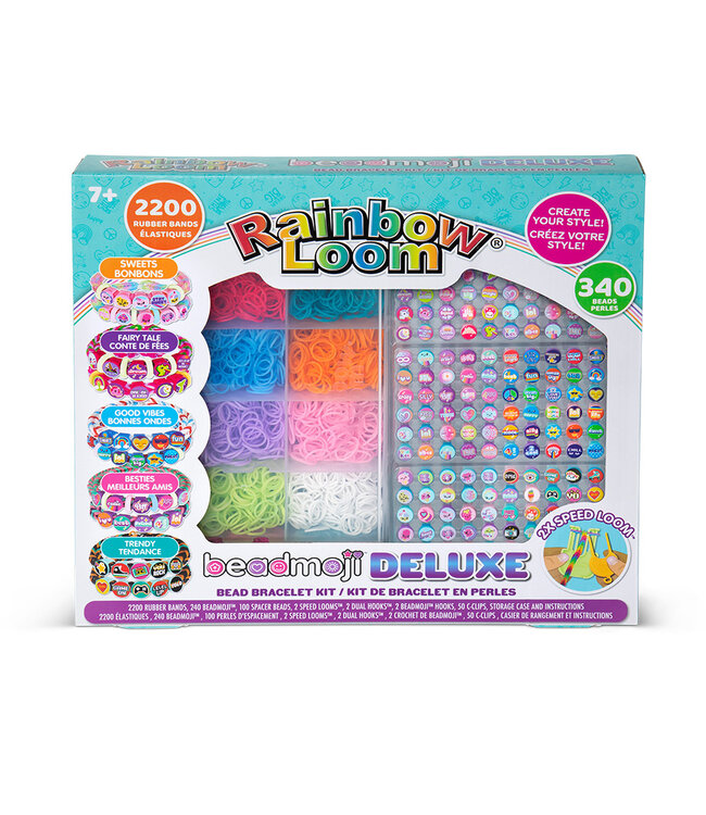 RAINBOW LOOM ENSEMBLE BRACELETS ÉLASTIQUES - BEADMOJI DELUXE