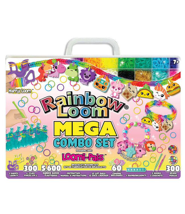 RAINBOW LOOM ENSEMBLE BRACELETS ÉLASTIQUES - MEGA LOOMI PALS