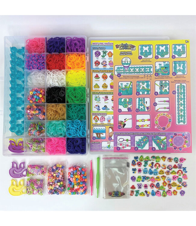 RAINBOW LOOM ENSEMBLE BRACELETS ÉLASTIQUES - MEGA LOOMI PALS