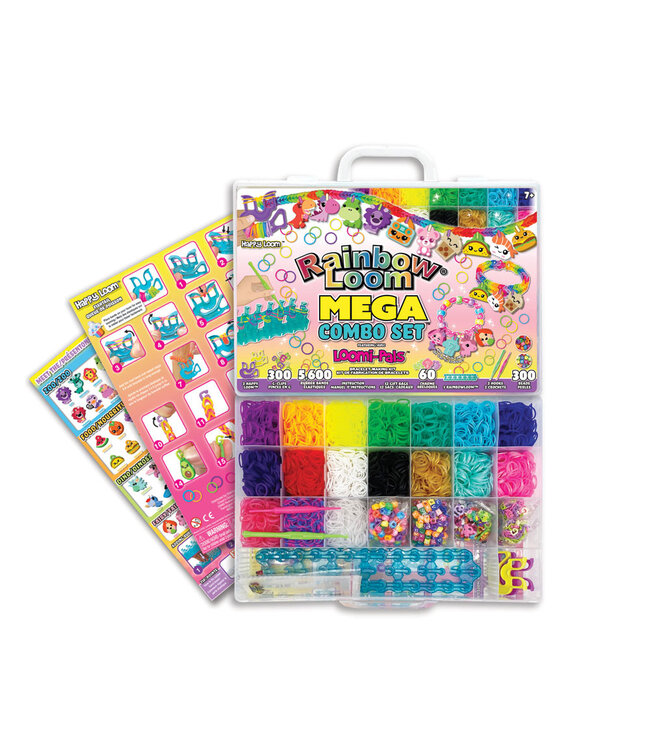 RAINBOW LOOM ENSEMBLE BRACELETS ÉLASTIQUES - MEGA LOOMI PALS